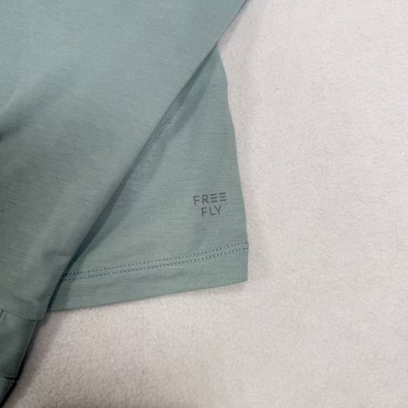 NWT Free Fly Elevate Lightweight Pullover Hoodie Ocean Mist Green Womens Large - Picture 4 of 7